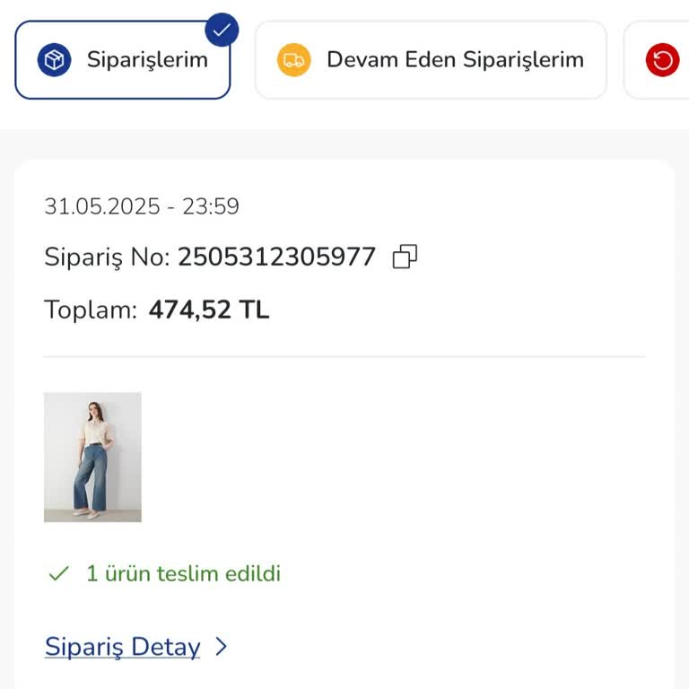 Online Siparişimdeki Pantolonun Geçmeyen Kokusuna Çözüm Bulunamadı