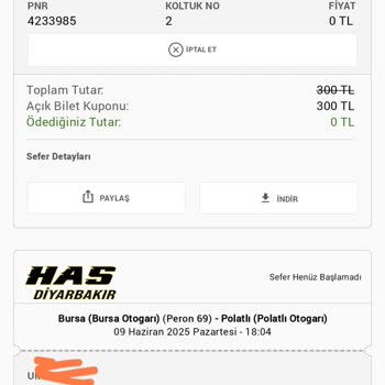 Otobüs Seferi İptal Edildi, İade Ve Bilgilendirme Yapılmadı