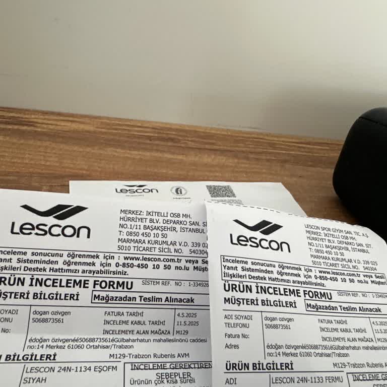 Lescon Eşofman Altı İlk Giyimde Poslandı İade Kabul Edilmedi