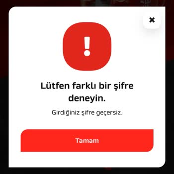 Nescafé Xpress Şifre Hatası Uygulamada Çözülmüyor