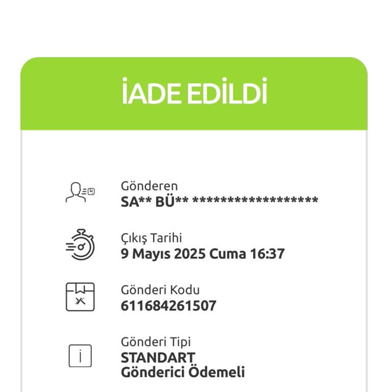 Sarar Mağazasından İade Ücretimi 20 Gündür Alamıyorum!