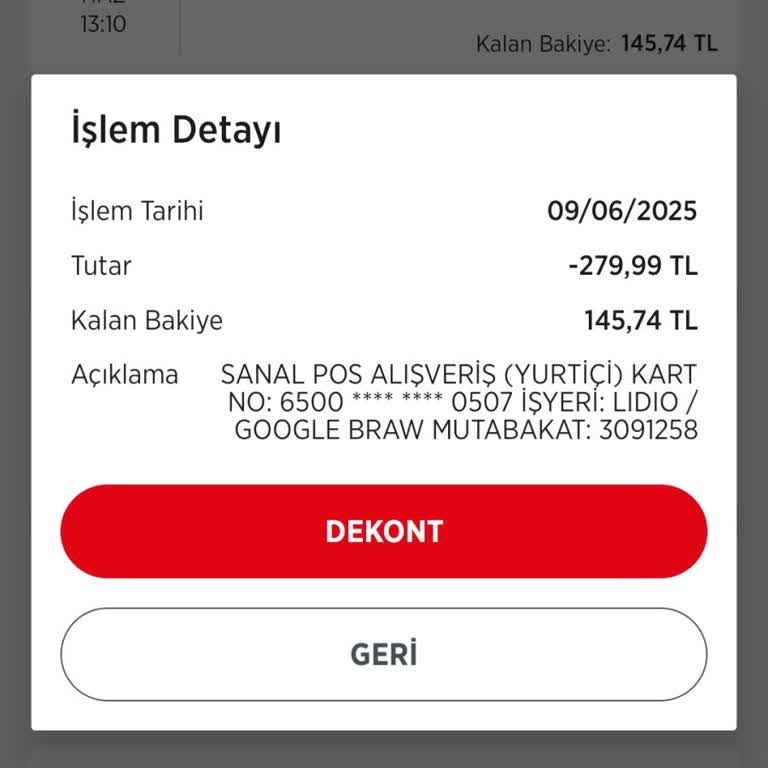 İzinsiz Para Çekimi Ve Üyelik Olmamasına Rağmen Hesaptan Para Alınması