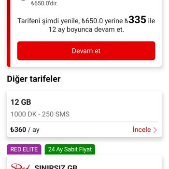 Vodafone Tarifelerindeki Yüksek Fiyatlar Nedeniyle Zor Durumdayım