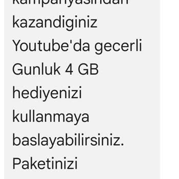 Turkcell 10 GB Hakkım Verilmedi Mağduriyetim Giderilmiyor
