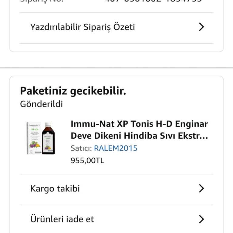 Amazon Siparişim Teslim Edilmediği İçin Tedavim Gecikti