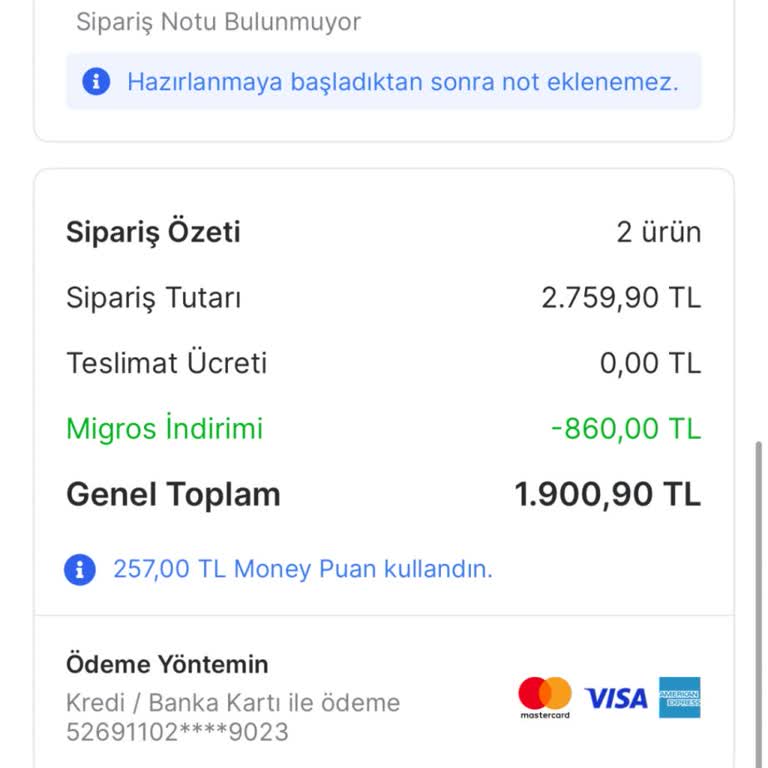 Sepetteki Fiyat İle Çekilen Tutar Arasındaki Fark Ve Yetersiz Müşteri Hizmeti