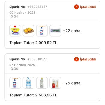 Migros Sanal Market Siparişlerimin Keyfi Ve Gerekçesiz İptal Edilmesi