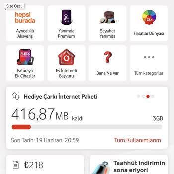 Vodafone İnternet Paketim Hızla Tükeniyor Sorunum Çözülmüyor