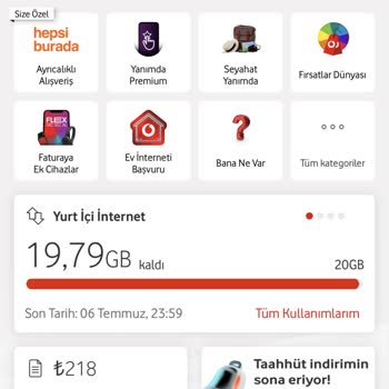 Vodafone İnternet Paketim Hızla Tükeniyor Sorunum Çözülmüyor
