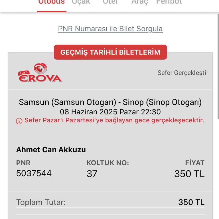 Otobüs Beni Almadan Gitti, Müşteri Hizmetleri Yardımcı Olmadı