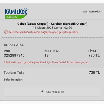 Sefer İptali Hakkında Bilgilendirme Eksikliği Ve Müşteri Hizmetleri Sorunu