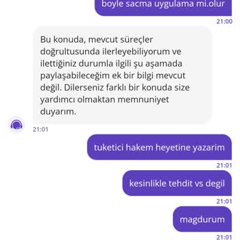 Siparişi Onaylamadan İşleme Alan Uygulama Mağduriyeti