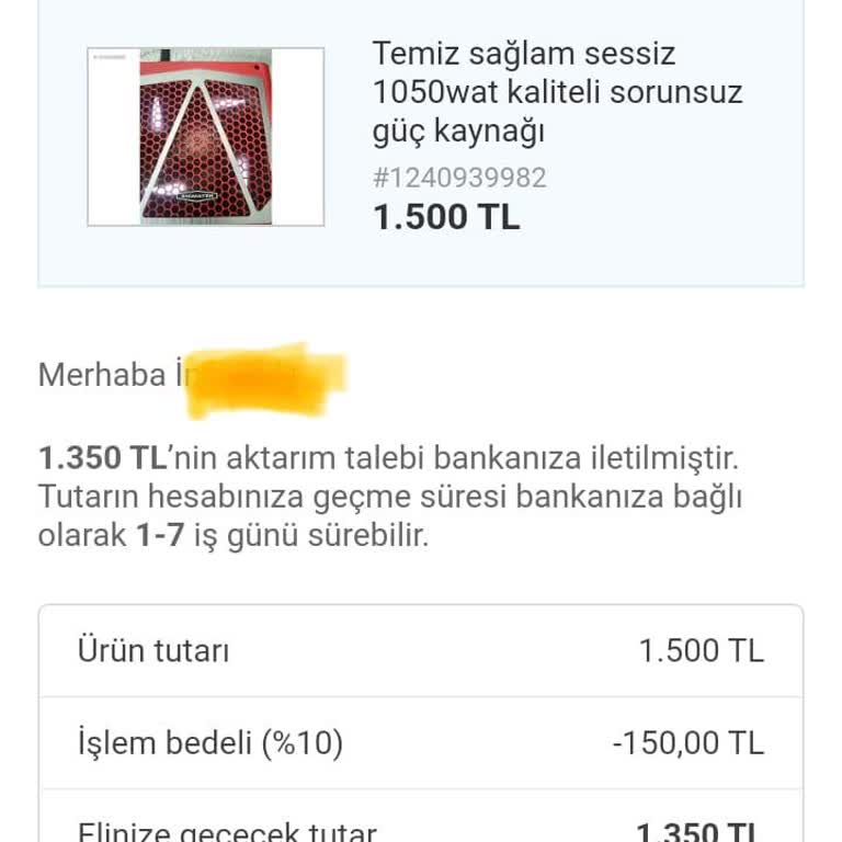 Sahibinden.com'da Param Güvende Sistemiyle Ödeme Yapılmıyor, Mağdur Oldum