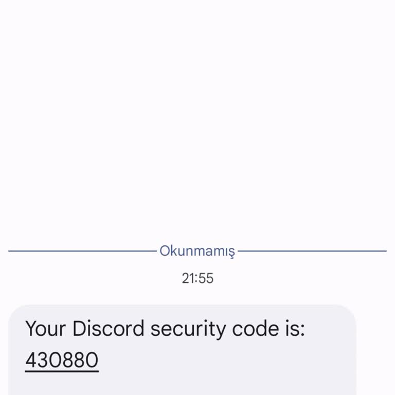 Bilgim Dışında Discord Doğrulama Kodu Geldi Endişeliyim