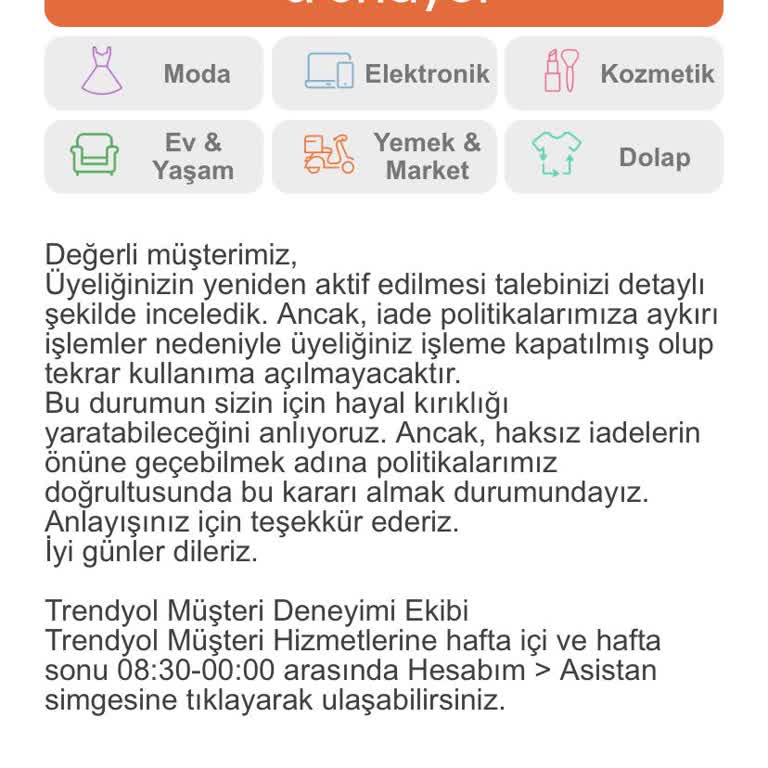 Elite Üyeliğim Askıya Alındı Alışveriş Yapamıyorum Mağdurum
