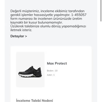 6 Ayda Yıpranan Skechers Ayakkabım İçin Değişim Talebim Reddedildi