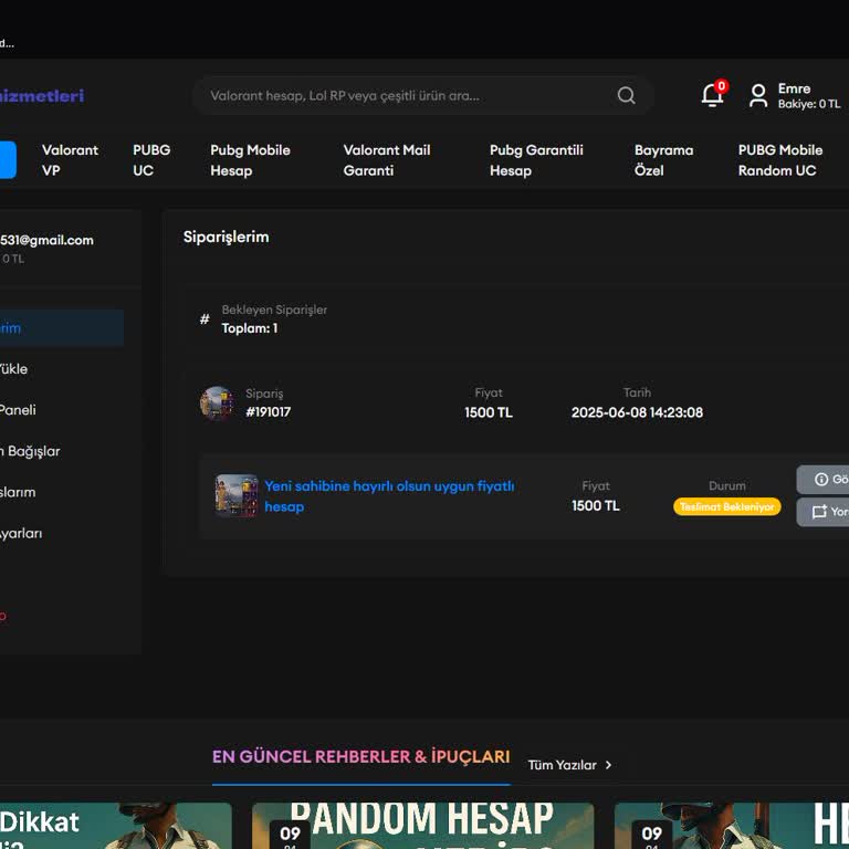 Satın Aldığım PUBG Mobile Hesabı Teslim Edilmedi, Destek Yanıt Vermiyor