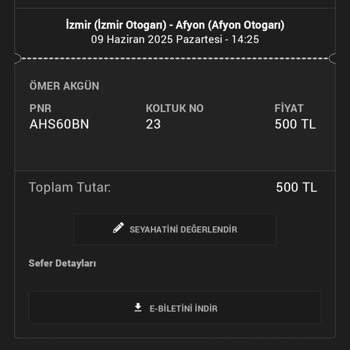 Otobüs Arızası Nedeniyle Mağduriyet Ve Para İadesi Talebi