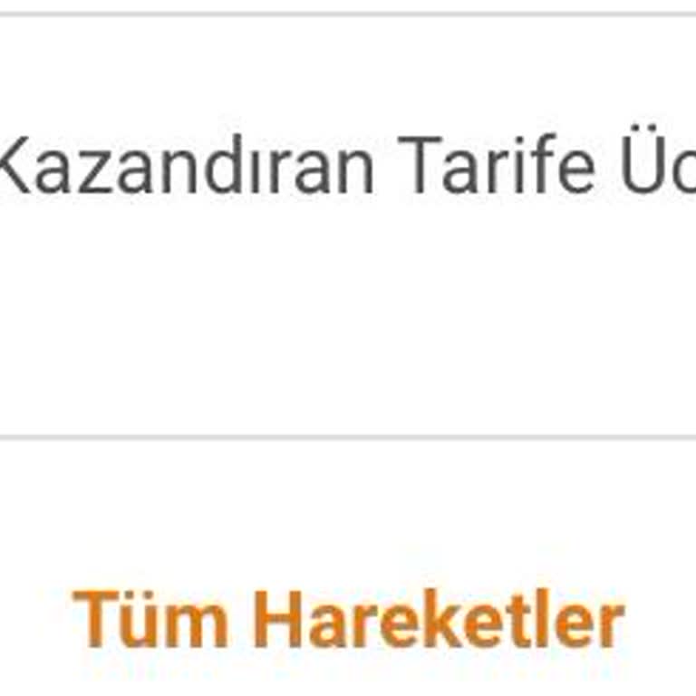 Kredi Kullanımı Sonrası Bilgim Dışında Kazandıran Tarife Ücreti Kesildi