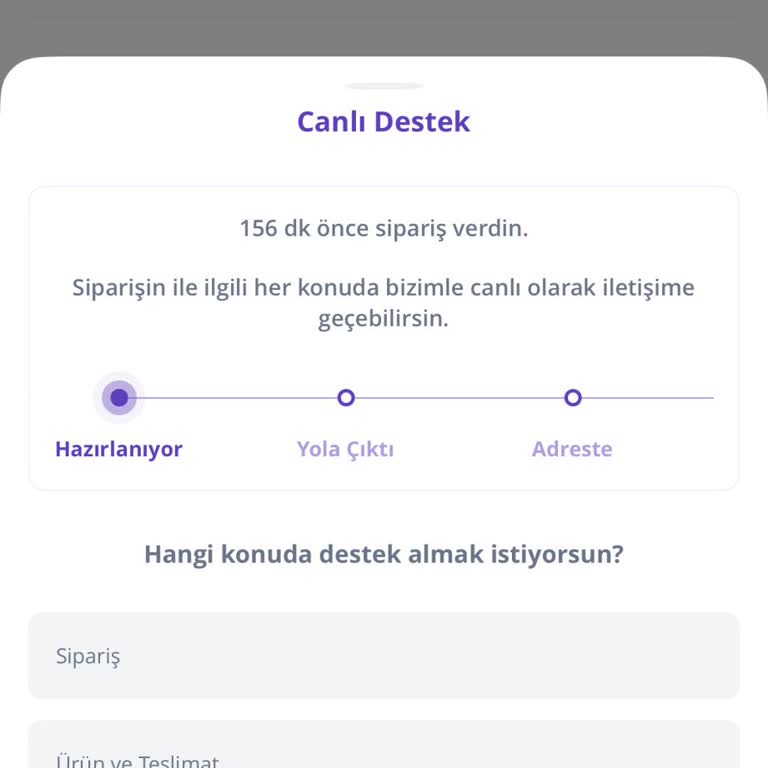 GetirBüyük Siparişim Zamanında Teslim Edilmedi, Mağduriyetim Giderilmedi