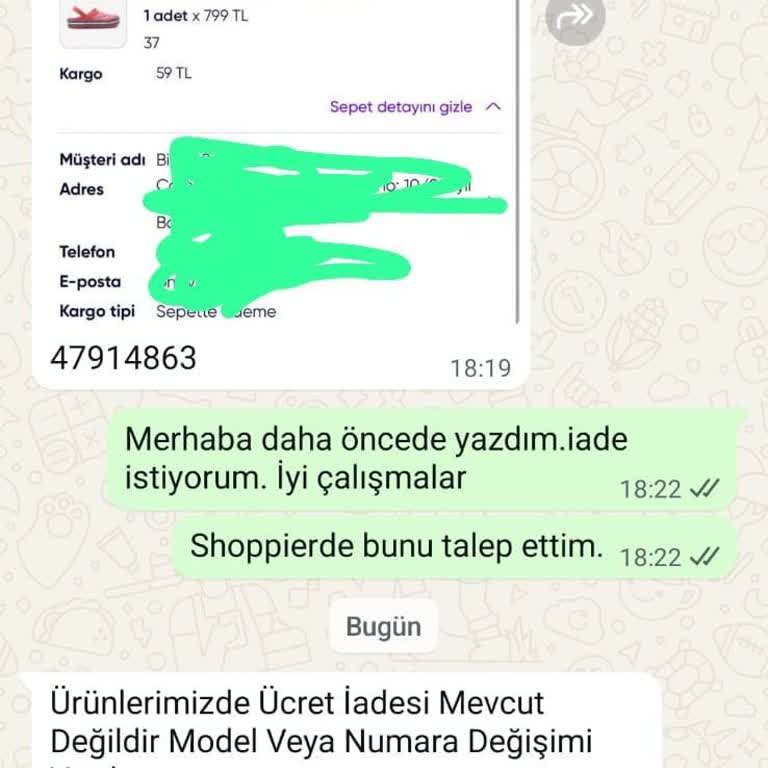 Shopier Ve Stepstore Mağazası İade Talebimi Reddetti, Mağdur Oldum