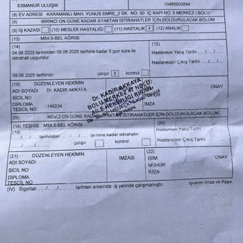 Doktorun Muayene Etmeden Rapor Vermesi Ve Usulsüz İşlemler