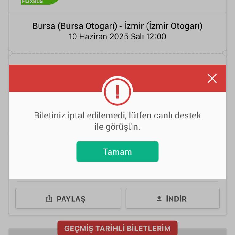 Sebepsiz Sefer Saati Değişikliği Ve Bilet İptalinde Yaşanan Mağduriyet