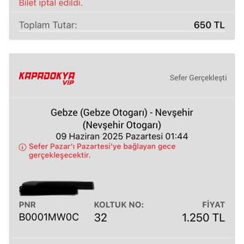 Obilet Otobüs Gelmedi, Bilgilendirme Yapılmadı Ve Mağdur Edildik