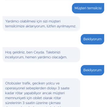 Otobüs Rötarı Ve Yetersiz Bilgilendirme Nedeniyle Bilet İptali Sorunu