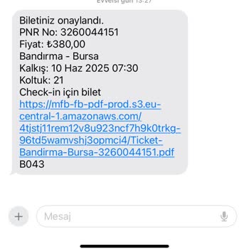 Otobüs Rötarı Ve Yetersiz Bilgilendirme Nedeniyle Bilet İptali Sorunu
