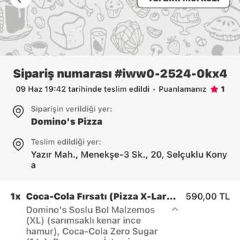 Ekstra Ücret Ödediğim Pizza Eksik Ve Destek Alamadım