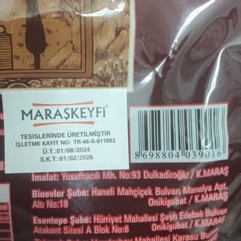 Maraş Keyfi Tarhana İçinde Ölmüş Sinek