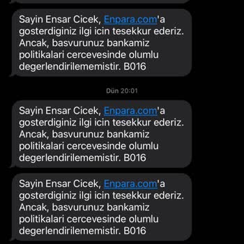 Enpara Hesap Açma Başvurularım Sürekli Reddediliyor