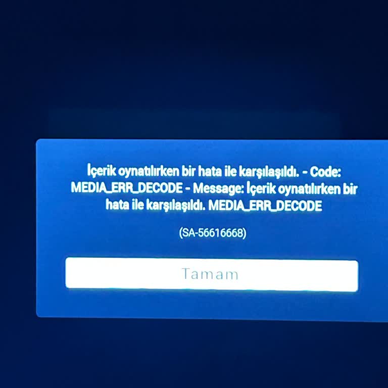 Philips TVde Bein Connect MEDIA_ERR_DECODE Hatası Ve Mağduriyet