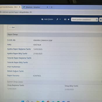 Rapor Parası Ödemesi E-Devlette Görünmüyor, Bilgi Alamıyorum