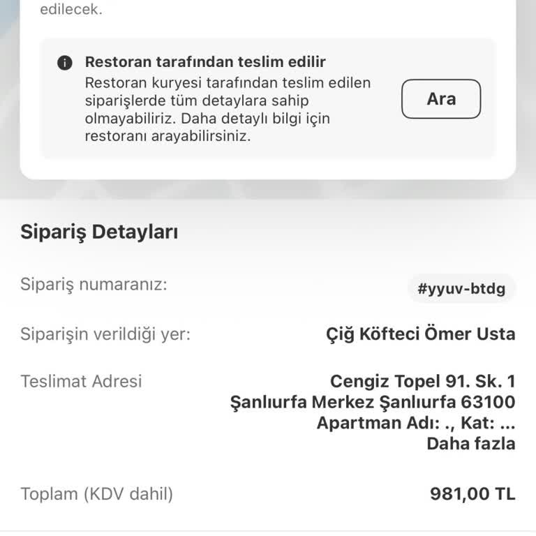 Haberim Olmadan Kartımdan Sipariş Çekildi