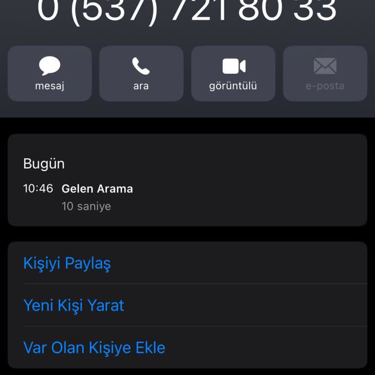 05377218033 Asla Ses Vermediler