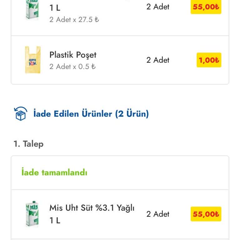 Cepte Şok Uygulamasında Eksik Ve Hatalı Teslimat, Yetersiz Müşteri Hizmetleri
