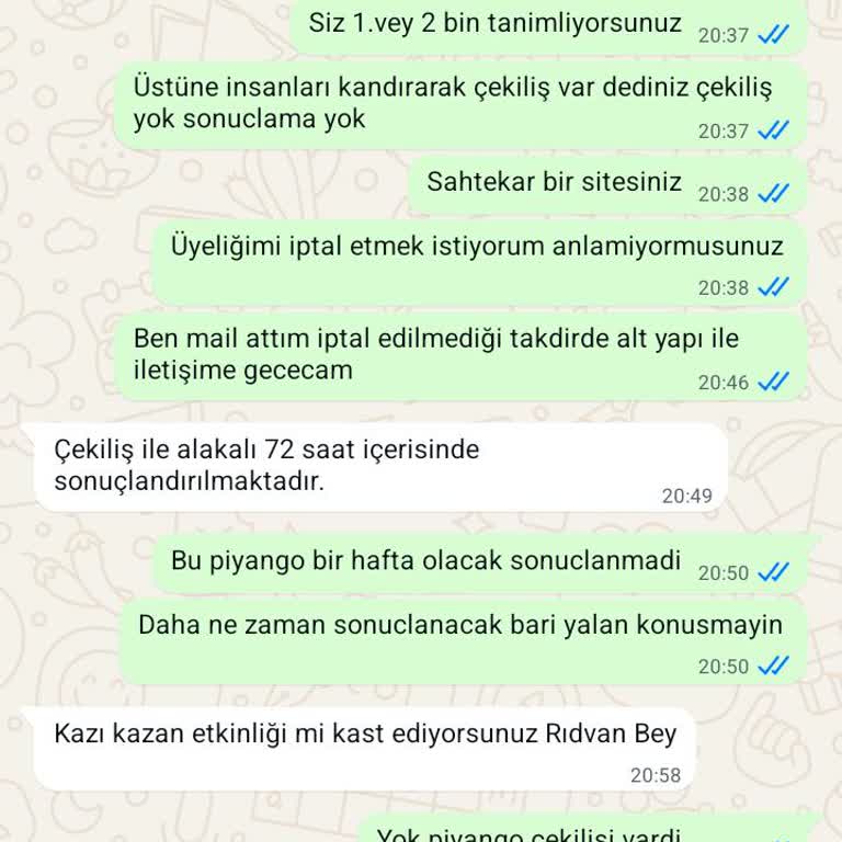 Üyelik İptali Ve Çekiliş Sorunlarıyla Mağduriyet