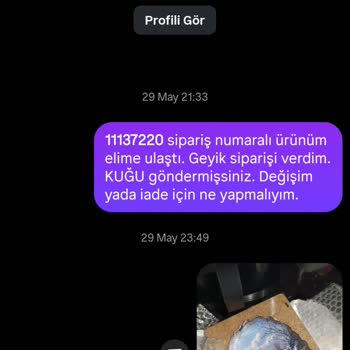 Yanlış Ürün Gönderildi, İletişim Kurulamıyor