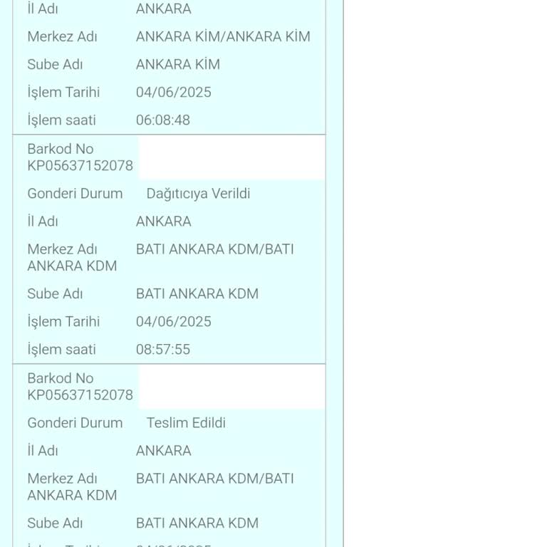 Teslim Edilmemiş Kargo Ve Ulaşılamayan PTT Şubesi Nedeniyle Mağduriyet