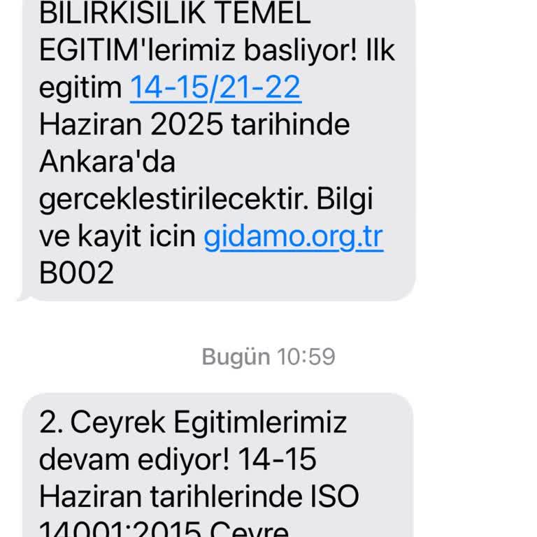 Gıda Mühendisleri Odasından Sürekli Gelen SMS'ler Can Sıkıyor