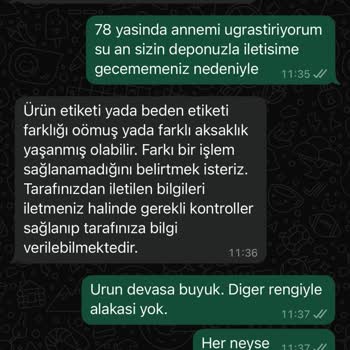 Yanlış Beden Gönderimi Ve Müşteriyi Yoran Çözüm Süreci