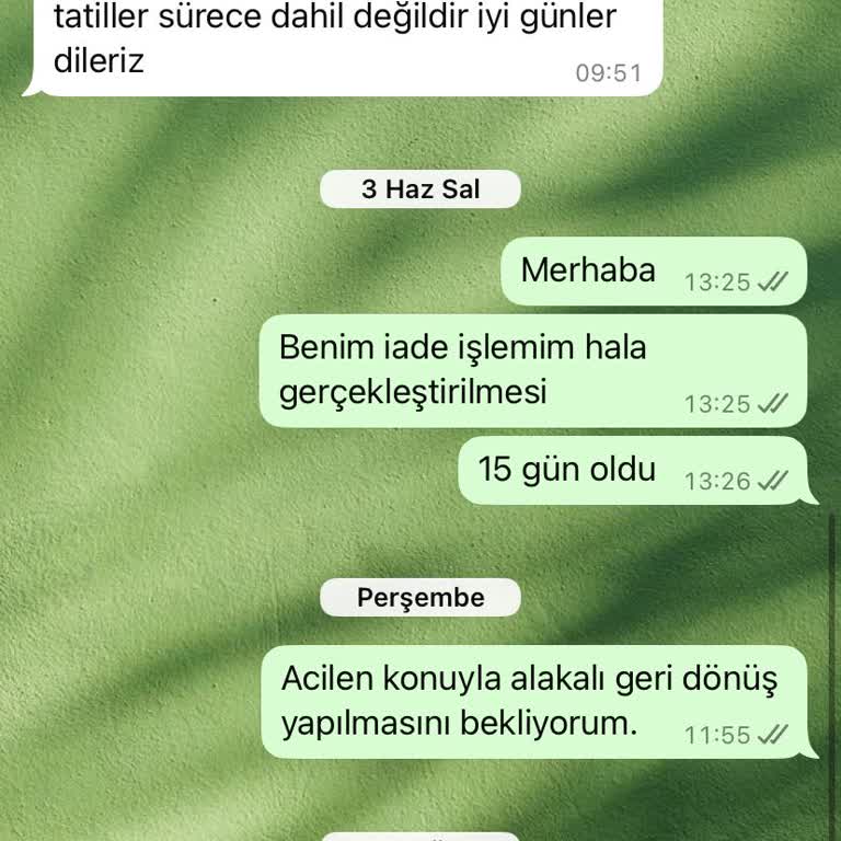 İade Sürecinde Mağduriyet Ve İletişimsizlik