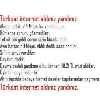 Düşük Hız Ve Hizmet Eksikliği Sonrası Yüksek Cayma Bedeli