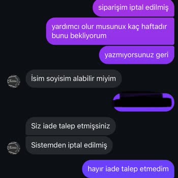 Para İadesi Yapılmayan Sipariş Ve İlgisiz Müşteri Hizmeti