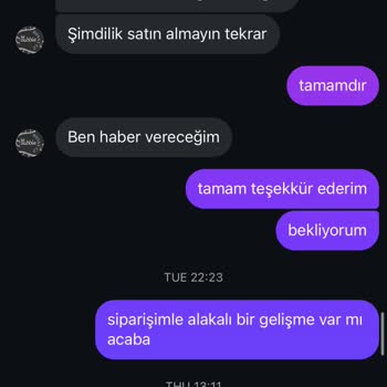 Para İadesi Yapılmayan Sipariş Ve İlgisiz Müşteri Hizmeti