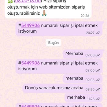 Sipariş İptaline Yanıt Alamamak Can Sıkıcı