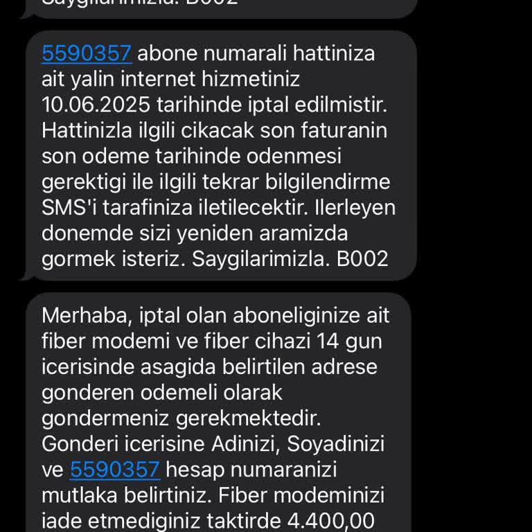 Modem Talebi Ve Müşteri Hizmetlerinde Yaşanan Olumsuzluk