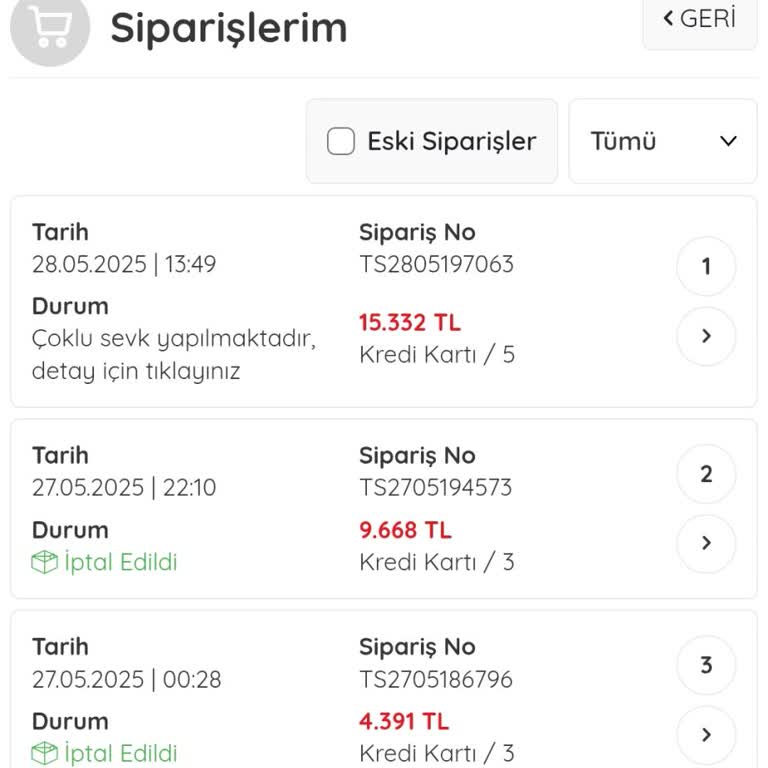 Kampanya Sonrası Siparişlerimde Stok Ve İletişim Sorunu